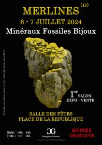 1er salon minéraux fossiles bijoux - Merlines